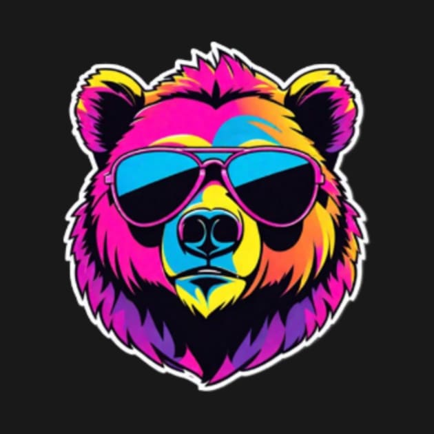 Cool Neon Bear by VRMonkeyz