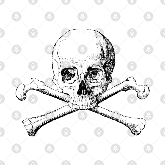 Skull and crossbones by Blacklinesw9