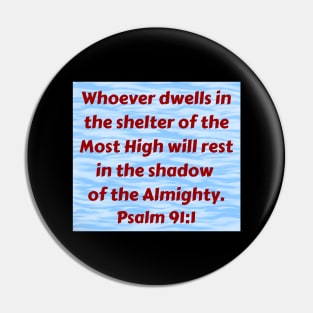 Bible Verse Psalm 91:1 Pin