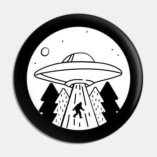 UFO Alien Bigfoot Abduction Conspiracy Theory Pin