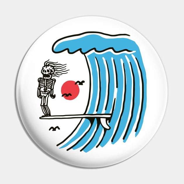 Funny Surf Nose Pin by quilimo