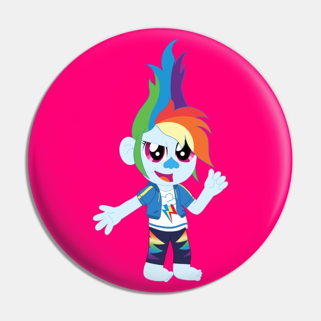 Dashie Troll Pin by Ayana Nikole