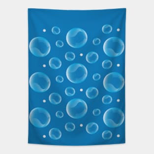 Blue Bubbles Tapestry