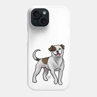 American Bulldog - White and Brindle Phone Case