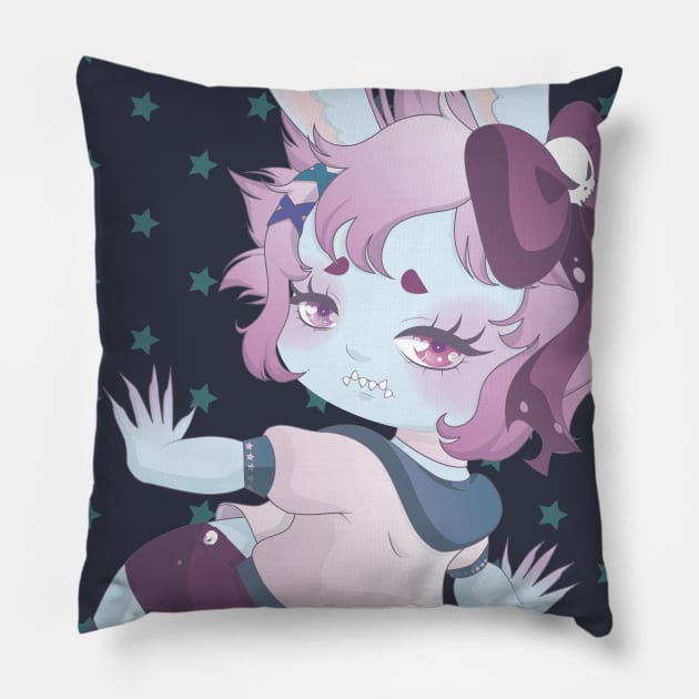 Monster girls! Pillow by halisa