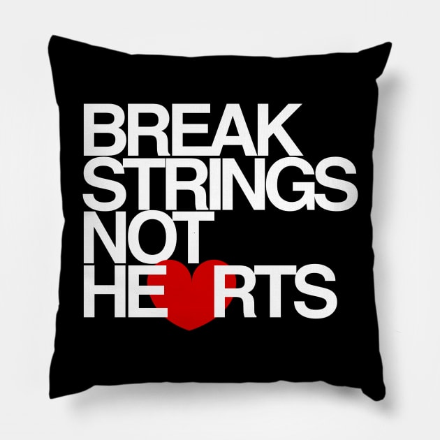 Break Strings Not Hearts by CoVA Tennis Pillow by CoVA Tennis