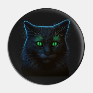 Glowing cat eyes in the dark Pin