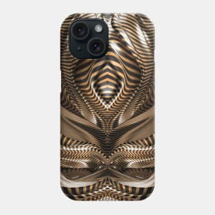 Tigers eye fractal texture Phone Case