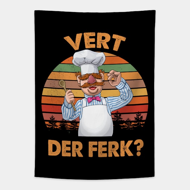 Vert Der Ferk The Swedish Chef Tapestry by PopcornShow