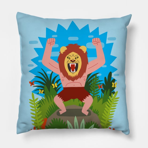 Lion-Man Pillow by jackteagle