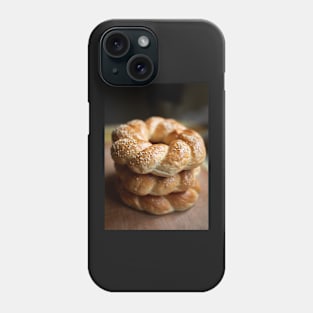 Stack of bagels Phone Case