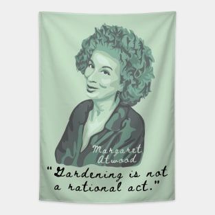 Margaret Atwood Portrait and Quote Tapestry