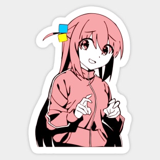 Hitori Gotou - Bocchi the Rock! Sticker for Sale by Arwain