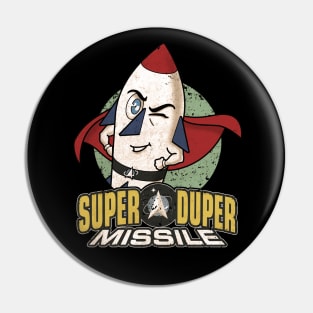 Super Duper Heroic American Winking Missile Pin