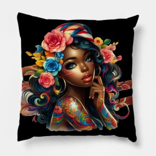 American Beauty, Beauty With Roses | Catsie Cat Pillow