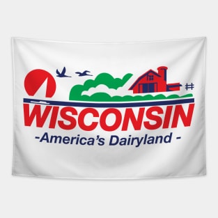 Wisconsin License Plate America's Dairyland Tapestry