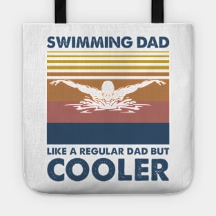 Swimming Dad Vintage Gift Father's Day Tote