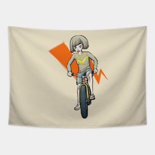 Bike girl Tapestry