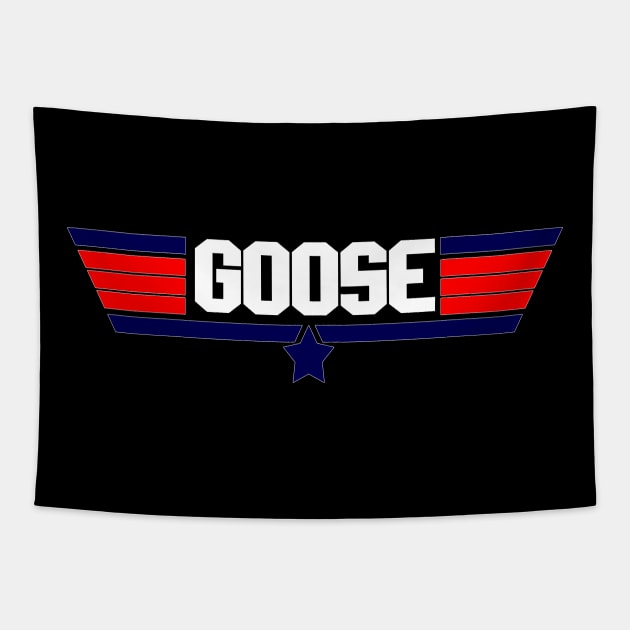 "Goose" 80's action movie design Tapestry by Yoda