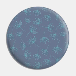 Dandelion Seeds Blue Pin