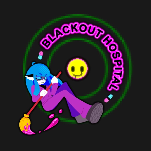 Blackout Hospital Circle Design by arcadekitten