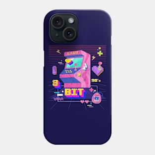 Retro I Love 8 Bit -Nostalgic 90's Lover Gamer Gifts Phone Case