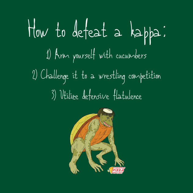 How to Defeat a Kappa White text by Pineapple Pizza Podcast