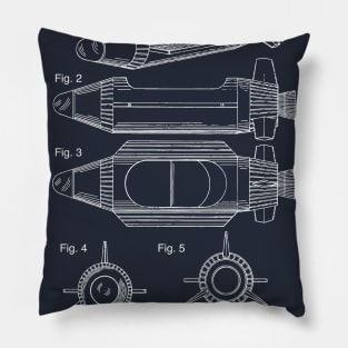 Rocket Car Patent Shirt Pillow