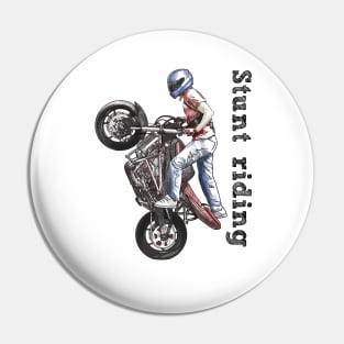 Stunt riding Pin