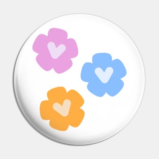 Flowers with Love Pin