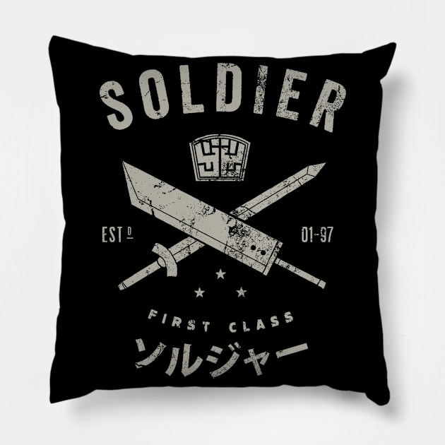 cloud strife Pillow by Rooscsbresundae