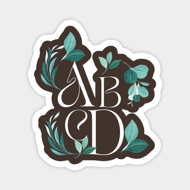 abcd Magnet by a2nartworld