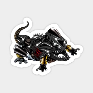 Kawasaki ZX14 Lizard Black Magnet