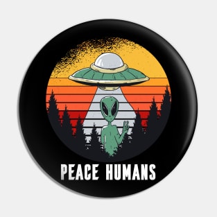 Peace Humans Pin