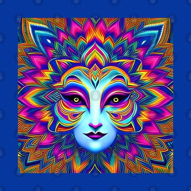 Catgirl DMTfied (21) - Trippy Psychedelic Art by TheThirdEye