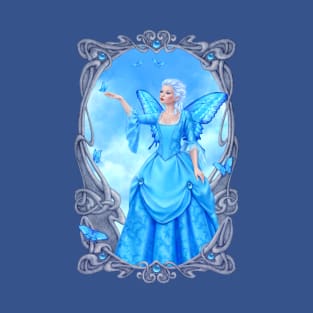 Blue Topaz Birthstone Fairy T-Shirt