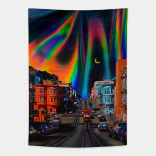 Chromatic Town Tapestry