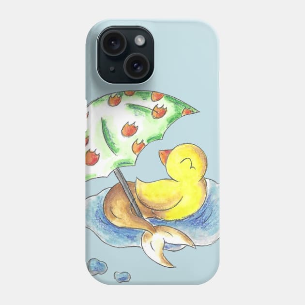 Puddle Fish Phone Case by KristenOKeefeArt