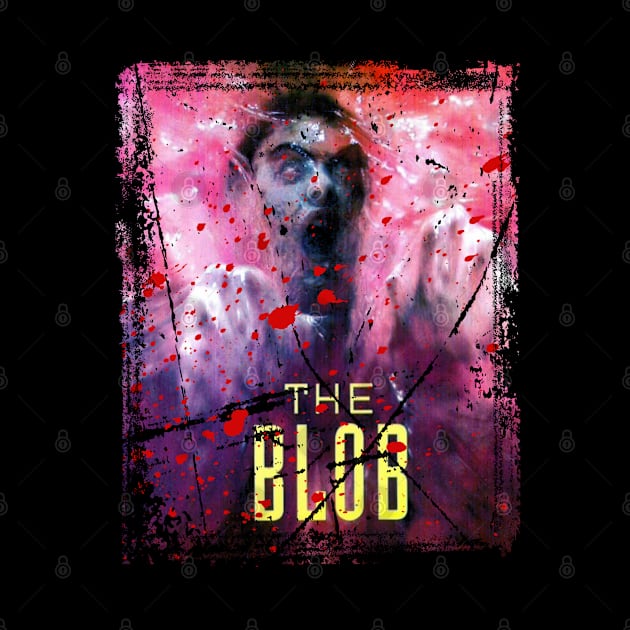 The Blob Strikes Back Classic Horror Genre Tee For Monster Movie Lovers by Zombie green