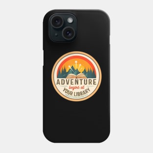 Summer Reading Program 2024 Adventure Begins at Your Library Phone Case