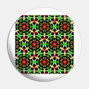 Poinsettia Pattern Pin