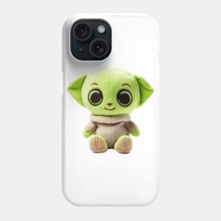 Adorable Green Baby Alien Plushie Phone Case