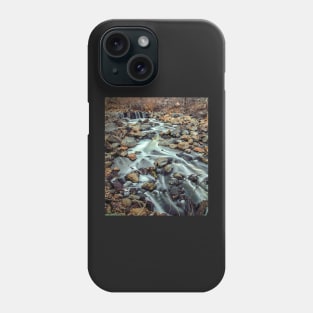 Long Exposure of a Stream in the Fall Phone Case