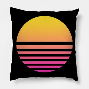 Vintage Sun Set 80's Pillow