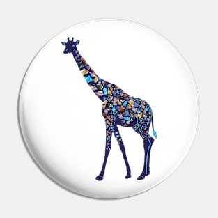 Cosmic Space Giraffe Pin