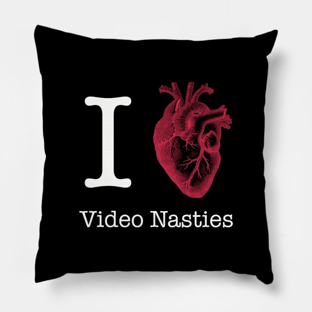 Video Nasties Pillow by @johnnehill