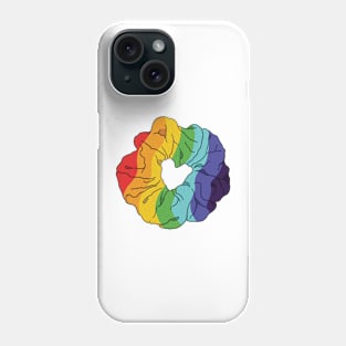 Rainbow scrunchie Phone Case