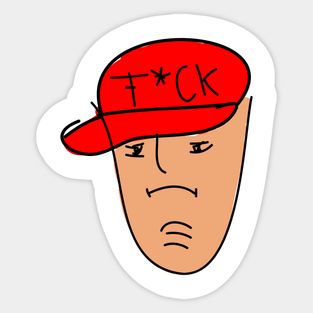 Funny Cartoon character Face - Funny Cartoon Character - Sticker | TeePublic Funny Cartoon character Face - Funny Cartoon Character - Sticker | TeePublic