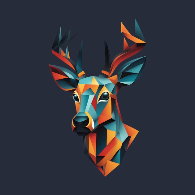 Geometric Deer by didibayatee