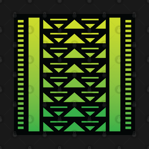 “Dimensional Flow” - V.6 Green - (Geometric Art) (Dimensions) - Doc Labs by Doc Labs